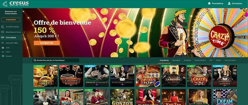Découvrez le Monde des Jeux de Hasard en Ligne avec Cresus Casino